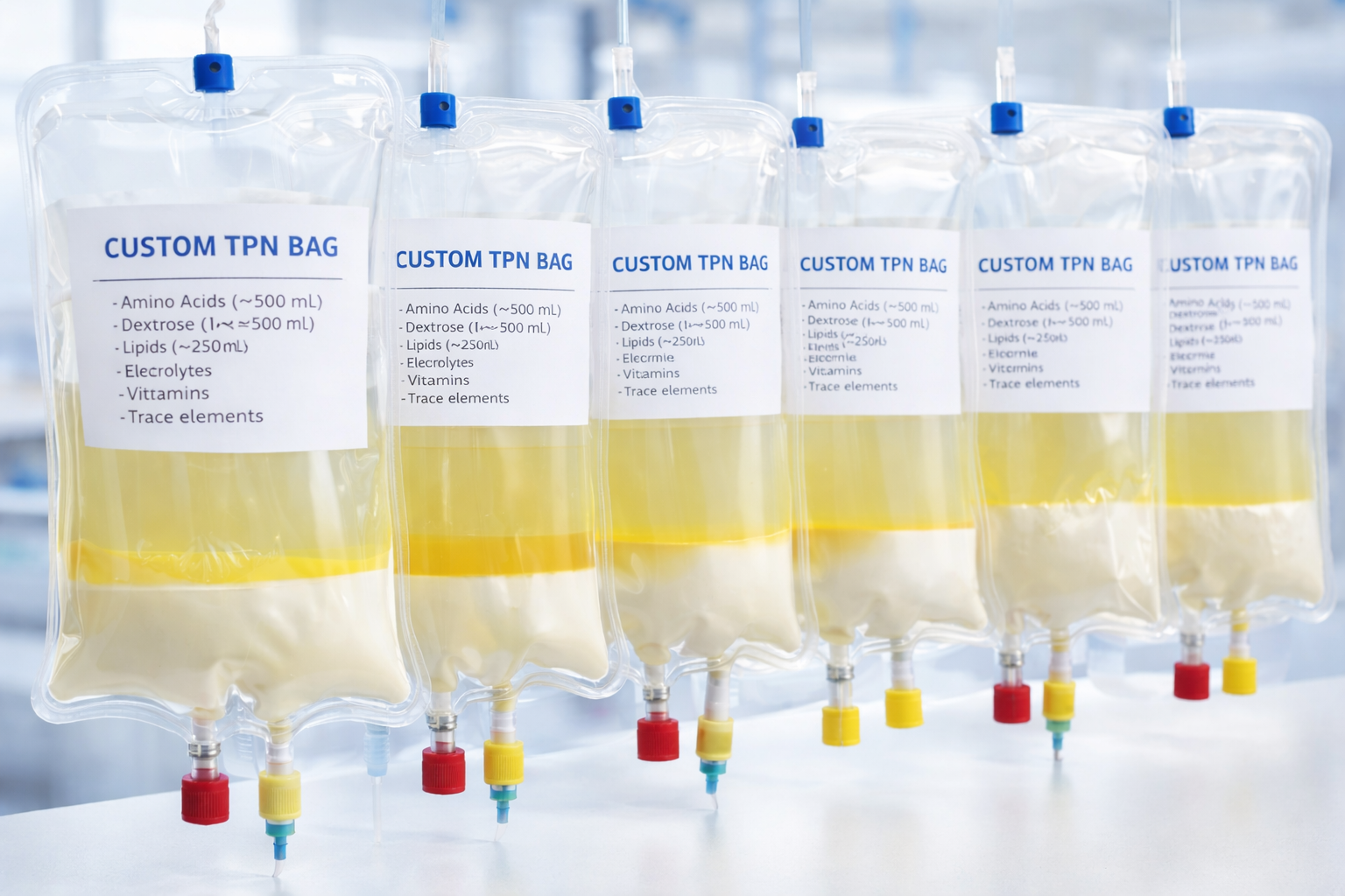 Bolsas nutricionales para pacientes